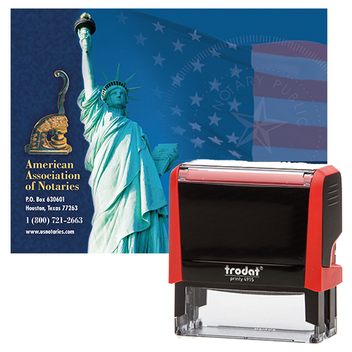 Montana Notary Supplies Basic Package Notary Supplies Value Package (OR-WA-WV-MT) - Includes P4 Notary Stamp