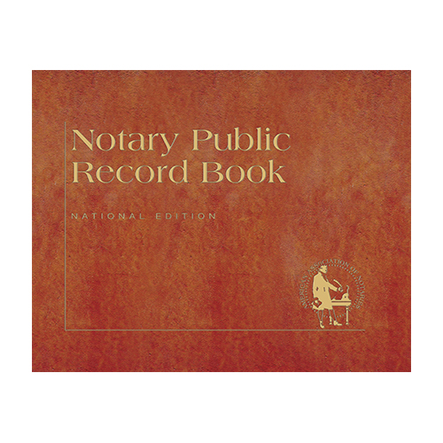 Montana Notary Public Journal (Record Book) - Traditional Brown Cover