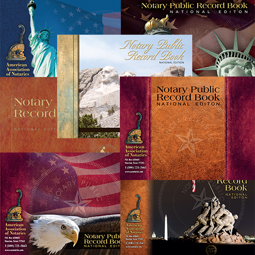 Montana Notary Record Book (Journal) - 352 entries with thumbprint space