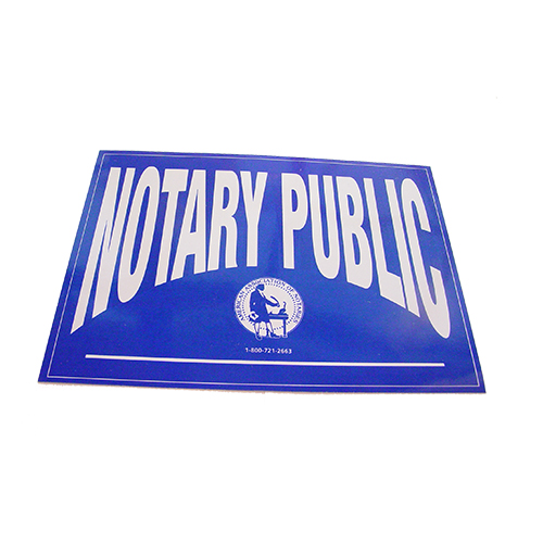 Montana Notary Public Decals
