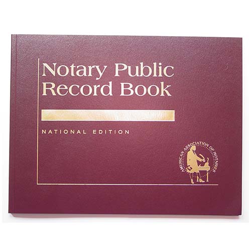 Montana Contemporary Notary Record Book (Journal) - with thumbprint space
