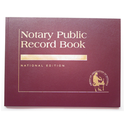 This is our top-of-the-line Montana notary record book (journal). This attractive book features a contemporary leatherette cover with gold-embossed text finish. Perfectly bound and chronologically numbered so that you can easily detect if the record is ever tampered with. Accommodates over 572 entries (104 pages). Includes complete step-by-step instructions for proper notarial record keeping.